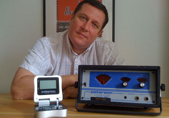 John Armitage with Peterson equipment